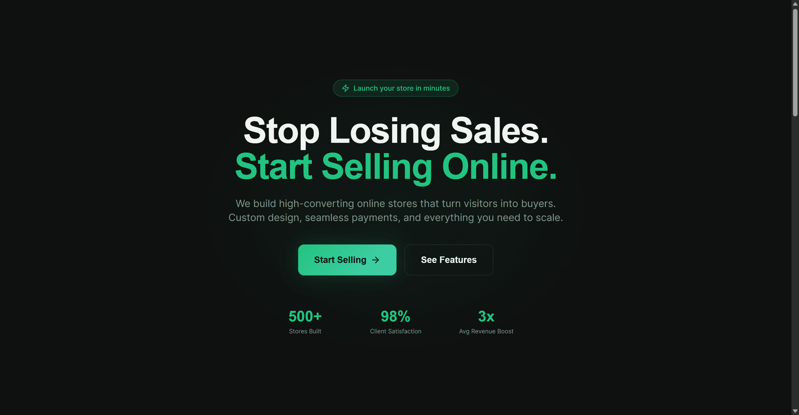 E-Commerce Conversion Landing Page screenshot 1