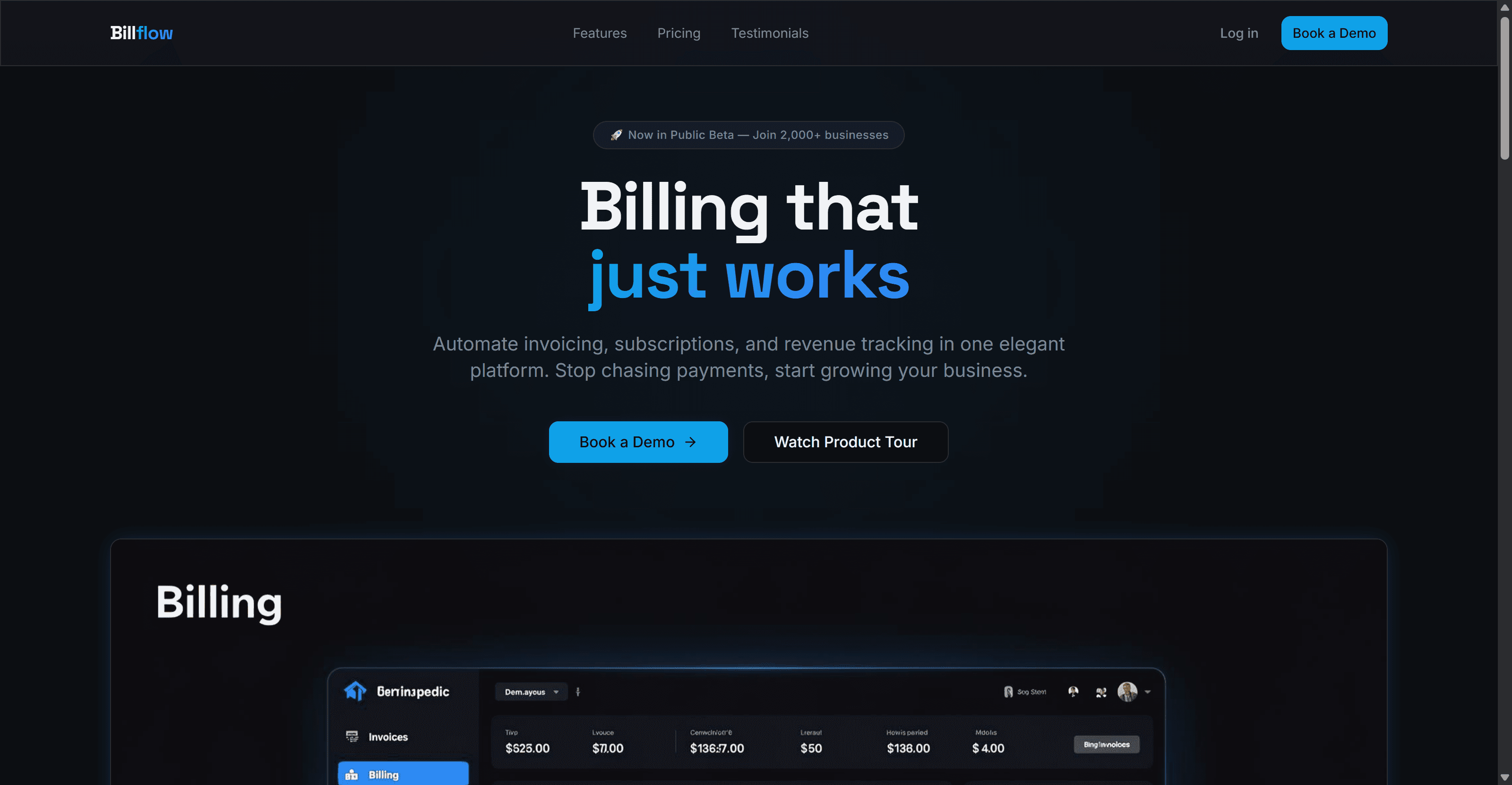 Product Launch Landing Page screenshot 1